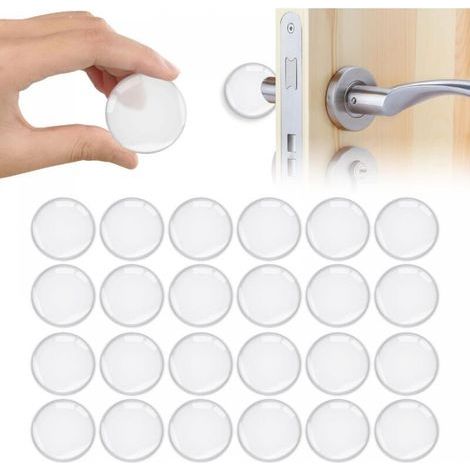 Fermaporta autoadesivo, 24 fermaporta a parete, fermaporta adesivo in silicone, fermaporta adesivo resistente (1/5)
