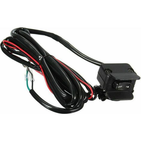 Interrupteur à bascule pour treuil 12 V avec support de montage et kit de ligne de commande pour treuil électrique ATV UTV (1/4)