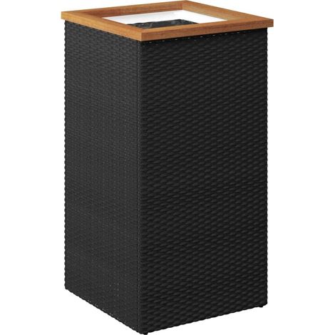 Maison Exclusive - Fioriera Nera 40x40x80 cm in Polyrattan