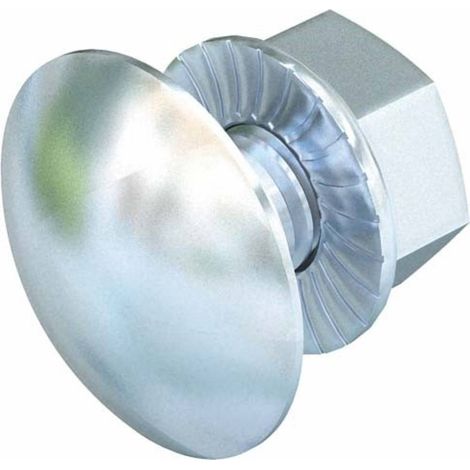OBO Bettermann Vis à tête bombée large avec écrou combiné M6x20 Acier galvanisé, 6406181 (1/2)