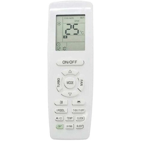 Télécommande Universelle Compatible GREE YAP1F pour Climatiseur Réversible Chauffage et Refroidissement Maison