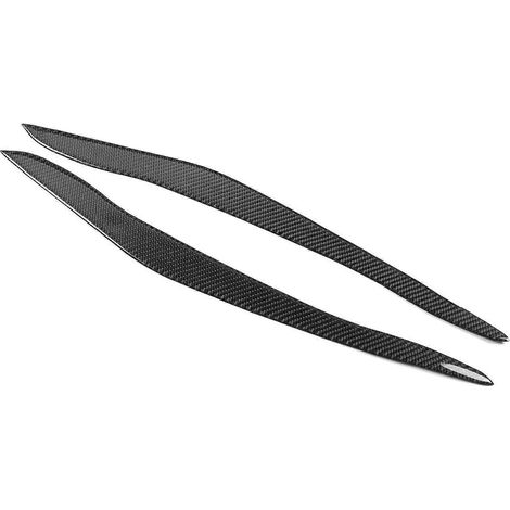 2 Stück Scheinwerferblenden aus Kohlefaser, Außendekoration passend für X5 E70 2007–2013