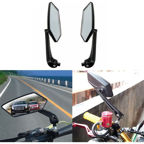VURAHOME - 2pcs universels rétroviseurs de scooter cyclomoteur moto (1/5)