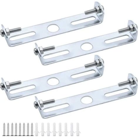 Kaelt - Support de fixation pour plafonnier 105mm – Lot de 4 plaques métalliques galvanisées – Capacité 5 kg – Pour luminaires de 110 à 130 mm (1/5)