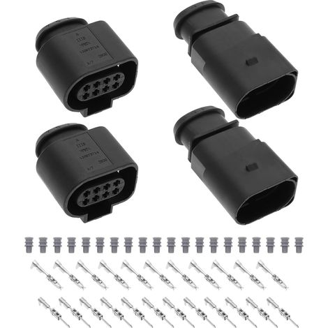 2 Ensemble Connecteur Mâle Femelle 8 Broches 1J0973714 1J0973814 pour Prises de Connexion Capteur de Voiture Réparation Pièces de Rechange Composants Automobiles (1/5)