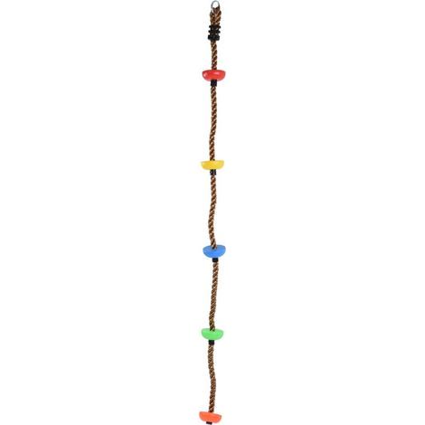 Corde de balançoire disque 194cm avec plateformes plastique multicolores pour enfants - Idéal balcon, cour, extérieur (1/5)