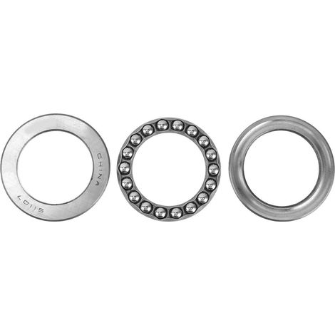 Roulement à billes axial 51107, 5 pièces, acier, série extra-légère, charge axiale, accessoires industriels (1/5)