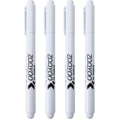 Pennarello a gesso liquido 4 pezzi per lavagna bianca, finestra, vetro, nero e bianco (1/4)