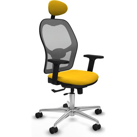 Sedia da ufficio piqueras y crespo Jorquera grigio rete comoda (1/2)