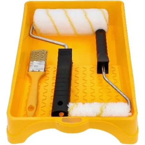 Kit de peinture no. 55 Guépard - Rouleaux de peinture avec manchons 18 cm et 10 cm, Pinceau et Bac à peinture (1/5)