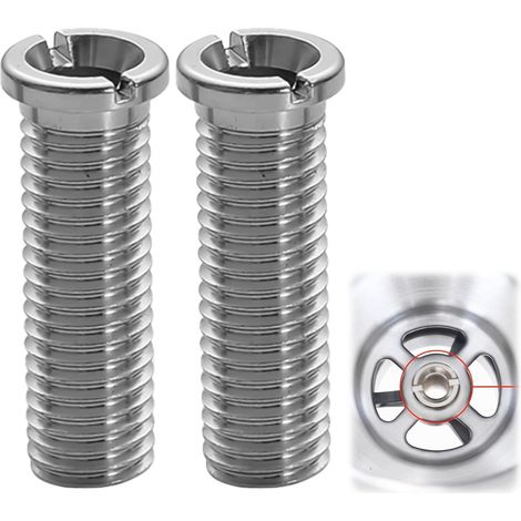 CCYKXA2 Pièces Vis Creuses Pour Éviers,Vis Creuse M12 x 35 mm en Acier Inoxydable,Vis Accessoires de Bouchon de Crépine de Panier D'Évier Pour Cuisine (1/5)