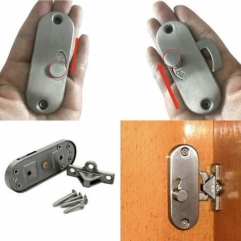 Verrou de porte coulissante à angle droit à 90 degrés pour porte coulissante (1/4)