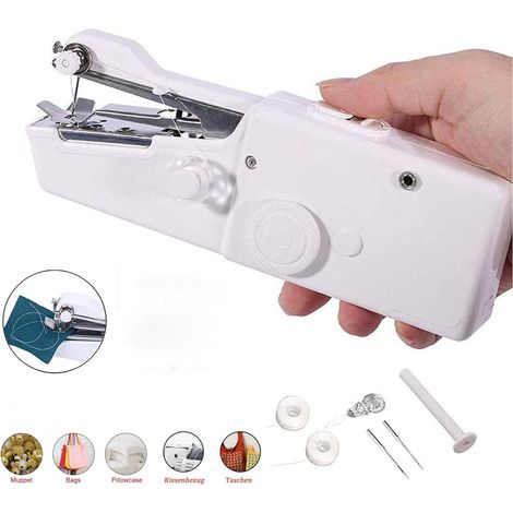 Mini Handheld Sewing Machine, Portable Electric Sewing Machine Suitable for Clothing Fabric Curtain DIY Household and Travel Use