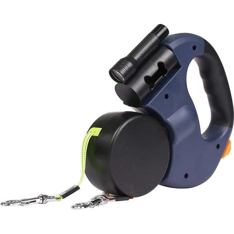 Laisse rétractable double pour 2 chiens (1/3)
