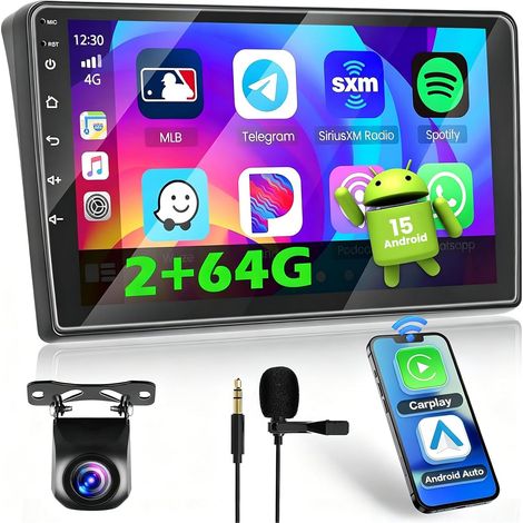 Autoradio 2+64G Android 15 pour Ducato 3/Boxer 2/Jumper 2 2011-2022, Autoradio Bluetooth avec CarPlay Voiture (1/5)