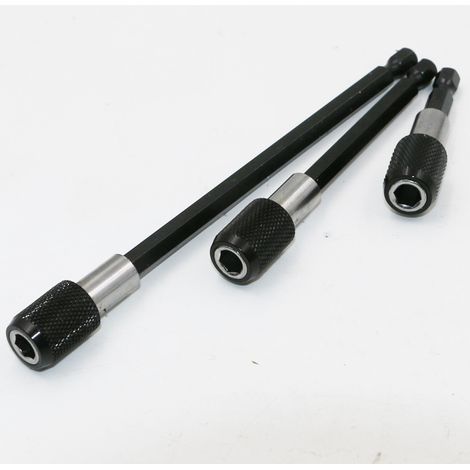 Lntyq Lot de 3 porte-embouts magnétiques à changement rapide 1/4" Porte-embout magnétique pour visseuse sans fil Convient pour perceuse, tournevis, vis filetée