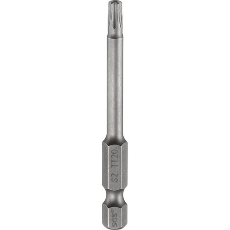 Embout Tournevis Torx TT20 1/4" Hex Tige Longueur 2.56" (65mm) (1/5)