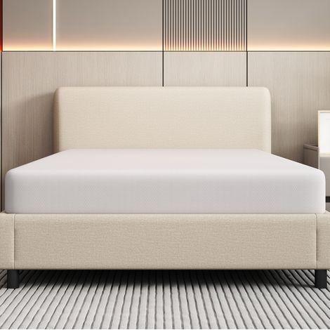Matelas 90x200x16 cm blanc en mousse ergonomique respirant H3 avec housse amovible et poignées (1/5)