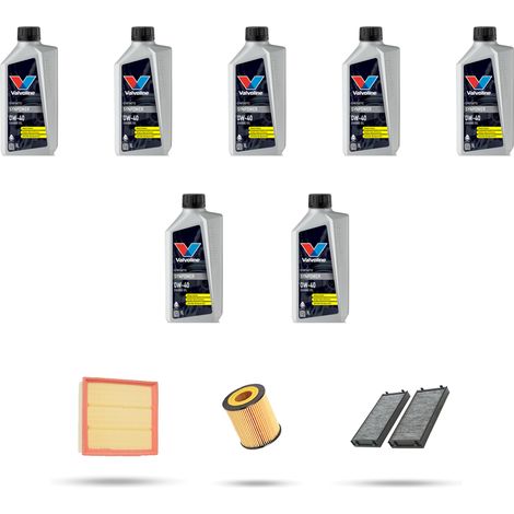 Kit tagliando 3 FILTRI e 7L OLIO compatibile con Bmw x5 (E70) 35ix 225kw dal 2010 (1/5)