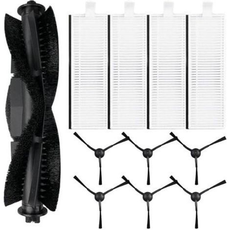 Kit de 11 brosses latérales principales pour aspirateur Robot pour Laresar Evol 3, 1 Brosse à Rouleau Principale, 4 filtres HEPA,