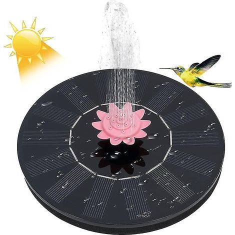 Solarbrunnen mit verbesserter, solarbetriebener Brunnenpumpe, freistehend und schwimmend. (1/5)