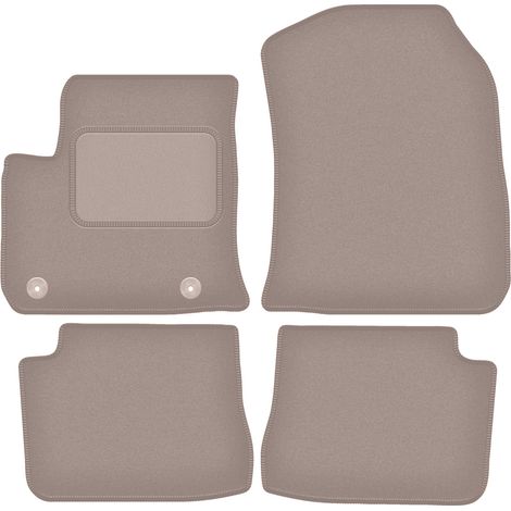 Tapis en velours beige pour Peugeot e-208 II berline (2019-) (1/5)