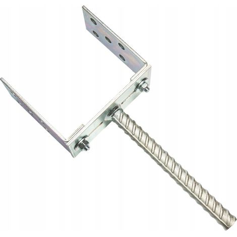 Staffa di base per colonna con ancoraggio regolabile 60x140 altezza 200 mm (pz.) (1/5)