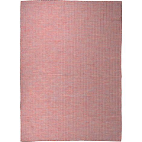 Outdoor-Teppich Flachgewebe 200x280 cm Rot vidaXL (1/5)