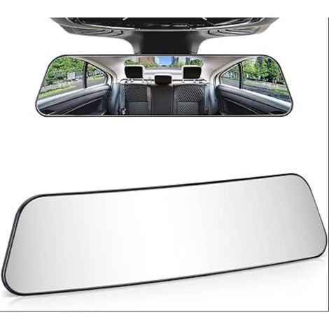 Rétroviseur panoramique, miroir anti-éblouissement grand angle pour clip-on SUV, camions, voitures - 30 cm (1/5)