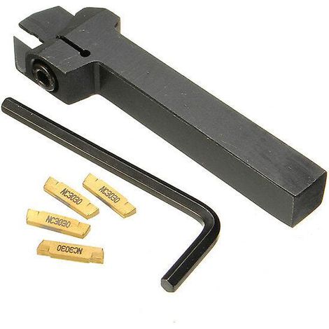 Porte-outil de tournage pour rainurage extérieur, pour coupe de 2 mm, avec 4 plaquettes MGMN200 (1/5)