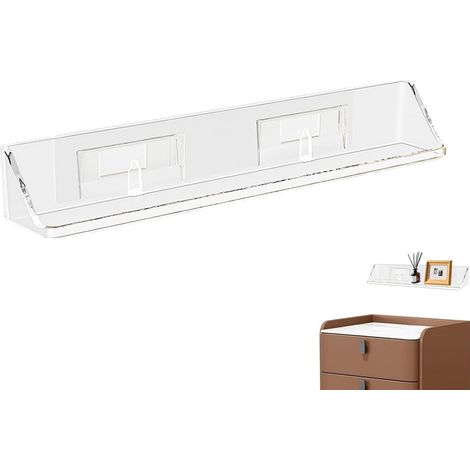 CCYKXA Transparent Wall Shelves Invisible Organizer - Acrylic Bathroom Shelves For Home, Dressing Table, Kitchen, Shower, Bedroom, Perfumes, Cups, Albums, Makeup, Collections (1/5)