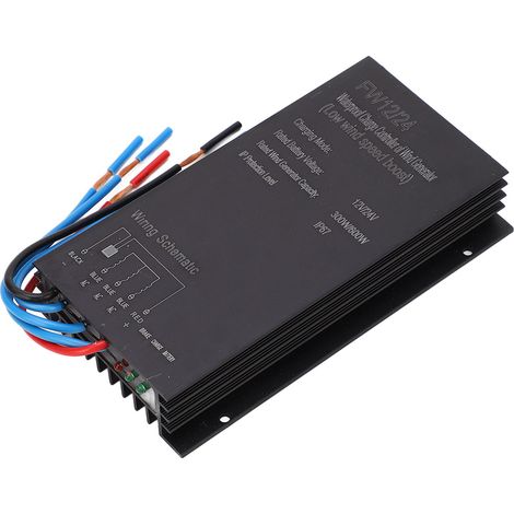 Contrôleur d'éolienne MPPT pour générateur éolien, 12 V/24 V, étanche IP67 (1/5)