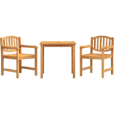 Maison Exclusive - Set da Pranzo per Giardino 3 pz in Legno Massello di Teak