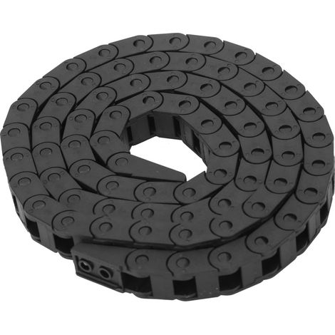 Chaîne porte-câbles en nylon type pont 7x7mm noir pour imprimante 3D et machine CNC (1/5)