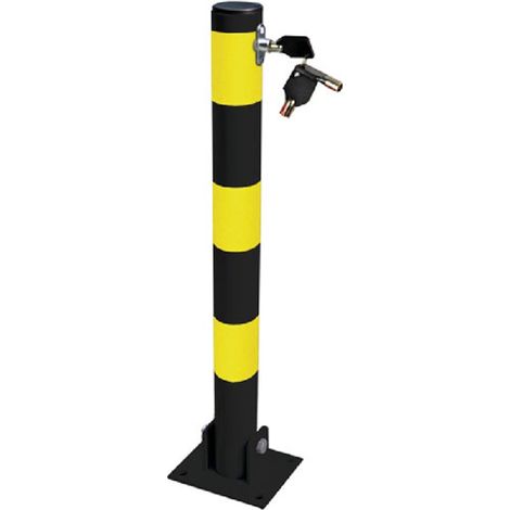Poteau anti-stationnement - Circulaire - Jaune / noir