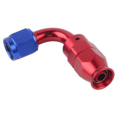 Raccord d'extrémité de Tuyau Ga à Verrouillage par Pression AN6 A pour Tuyau de Conduite d'huile/carburant AN6, Conception de Verrouillage à Pression Droite (90°). (1/5)