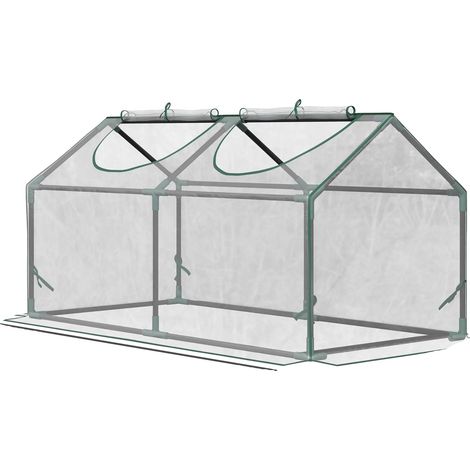 Mini serra, con protezione UV, design portatile, colore verde militare. (1/2)