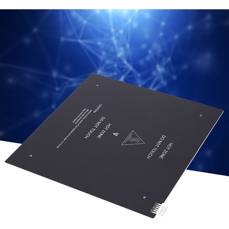 Beheiztes Aluminiumbett 310x310mm 24V 220W mit Kabelzubehör für 3D-Drucker (1/5)