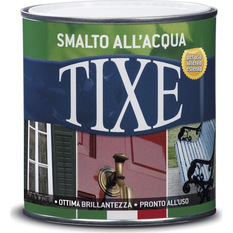 TIXE Smalto all'Acqua – Finitura Lucida e Resistente per Legno e Metallo, Nero Brillante 500 ML (1/4)