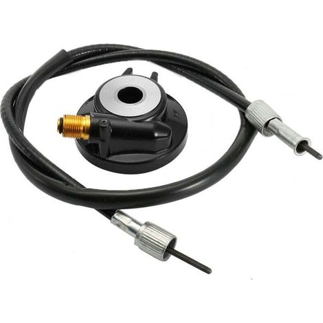 Engrenage d'entraînement de compteur de vitesse 12mm avec 100cm/39.4in câble GY6 50cc 150cc pièces de scooter+cable compteur câble universel pour compteur de vitesse moto cable compteur cable (1/4)