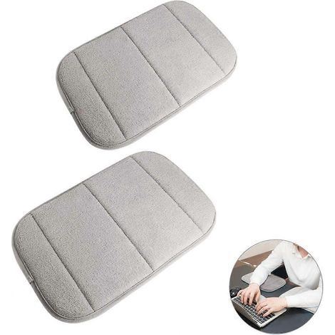 HONORNIC - Lot de 2 supports de coude portables en mousse à mémoire de forme de qualité supérieure pour clavier (20 x 30 cm) (1/5)