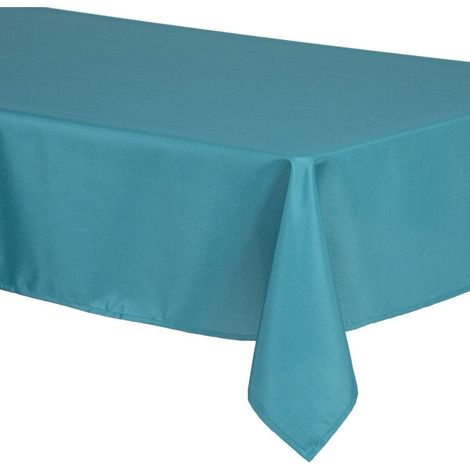 Nappe Antitache "Unie" 140x240cm Bleu Canard (1/3)