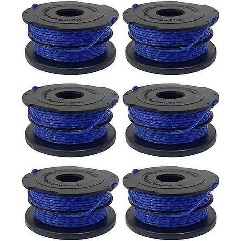 Bobine de rechange compatible avec le coupe-bordures Black & Decker A6441 (lot de 6) (1/5)
