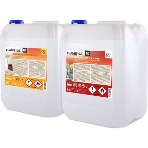 2 x 10 L Probierset FLAMBIOL® Bioethanol