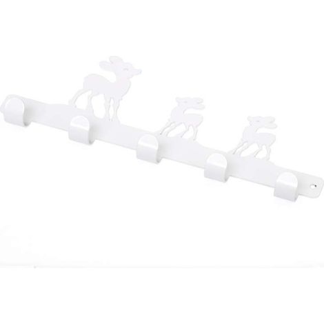 Appenditutto Capriolo 5 Posti In Metallo Bianco