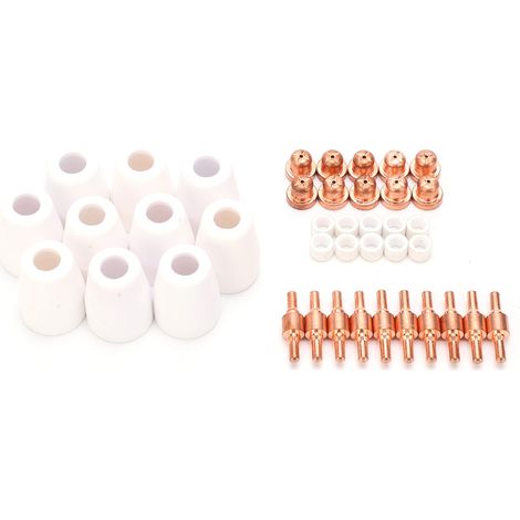 40 consommables de découpe plasma, rallonge de découpe, buse électrique, shunt céramique PT-31 (1/5)