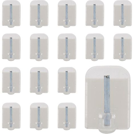 20 Crochets Autocollants ,Support de Tringle pour Fenêtre ou Porte Fenêtre, pour Brise Vue et Voilage (1/5)