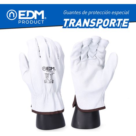 Guante cuero flor vacuno, especial transporte, color natural, t-07 (1/4)