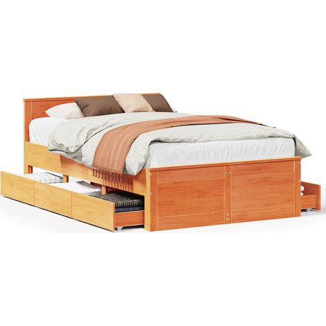 Maison Exclusive - Cama con cabecero sin colchón madera maciza ma (1/5)