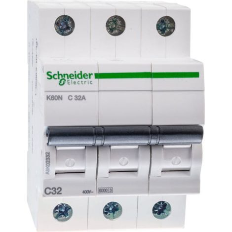 Interruptor automático K60N C 32A 3P 3M 6KA acti 9 A9K02332